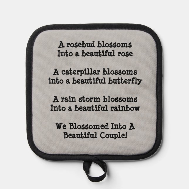 Rose Schmetterlinge & Regenbogen Vivid Topflappen (Vorderseite)