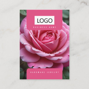 Rose Schmuck Ohrringe - Netzklace-Display-Karte Visitenkarte