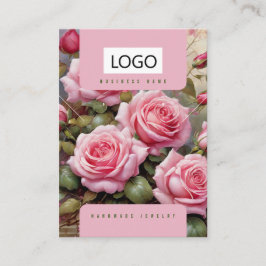 Rose Schmuck Ohrringe - Netzklace-Display-Karte Visitenkarte