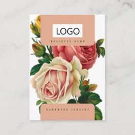 Rose Schmuck Ohrringe - Netzklace-Display-Karte Visitenkarte