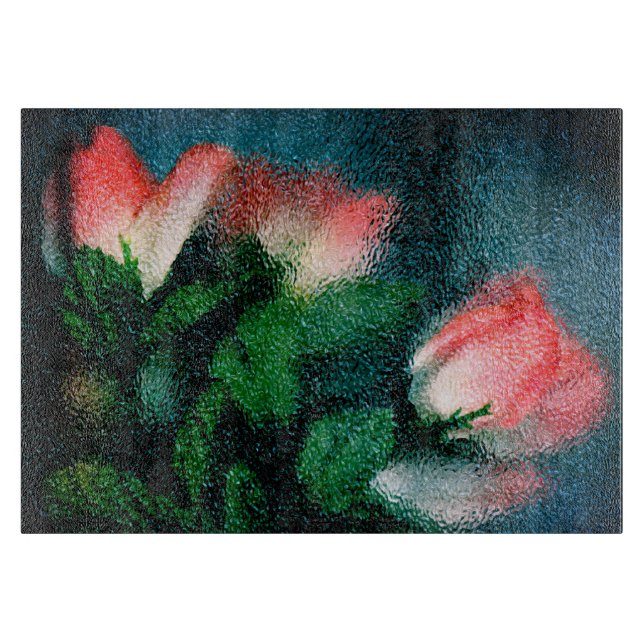 Rose Schneidebrett (Vorderseite)