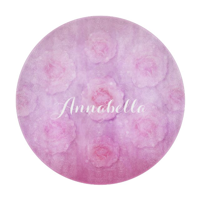 Rose Schneidebrett (Vorderseite)