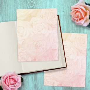 Rose Scrapbook Paper Pale Rosa Hintergrund