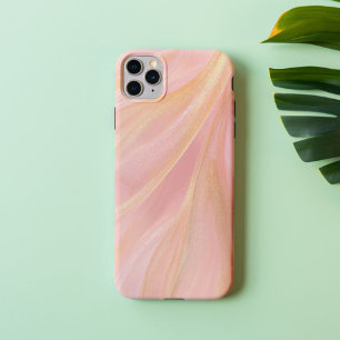 Rosé-Seide – Luxuriöses Rosé-Pink und Goldmarmor iPhone 16 Hülle