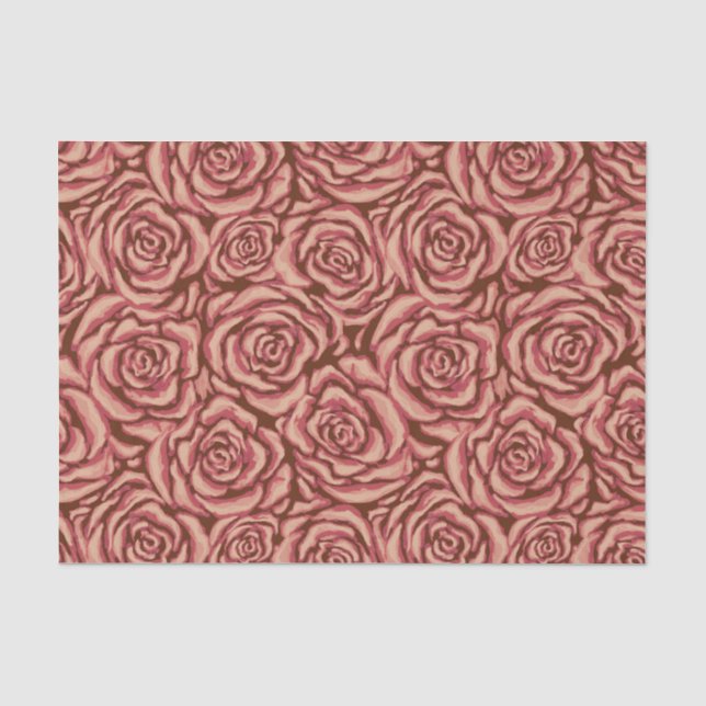 Rose Seidenpapier (Vorderseite)