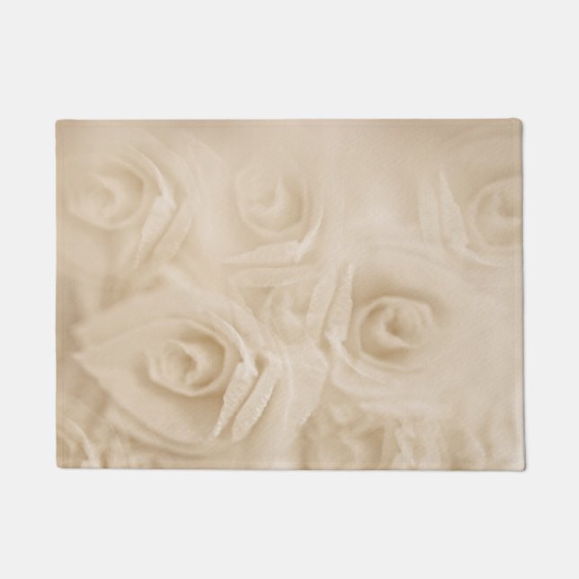 Rose Sepia Fußmatte (Vorderseite)