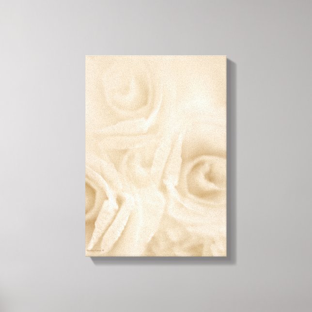 Rose Sepia Leinwanddruck (Vorderseite)