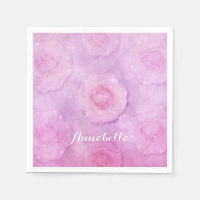 Rose Serviette (Vorderseite)