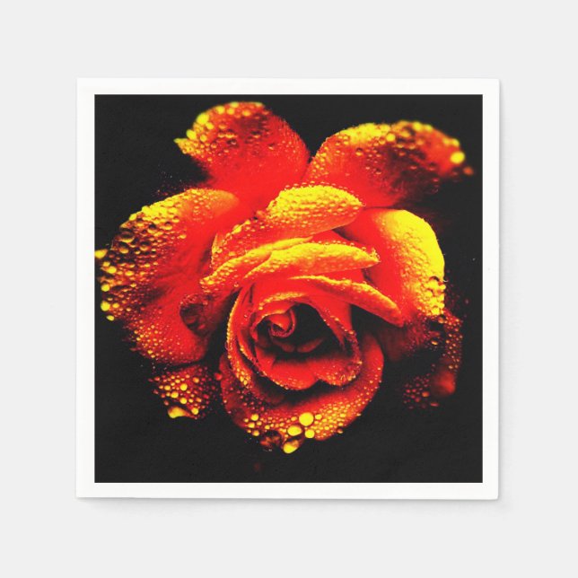 Rose Serviette (Vorderseite)