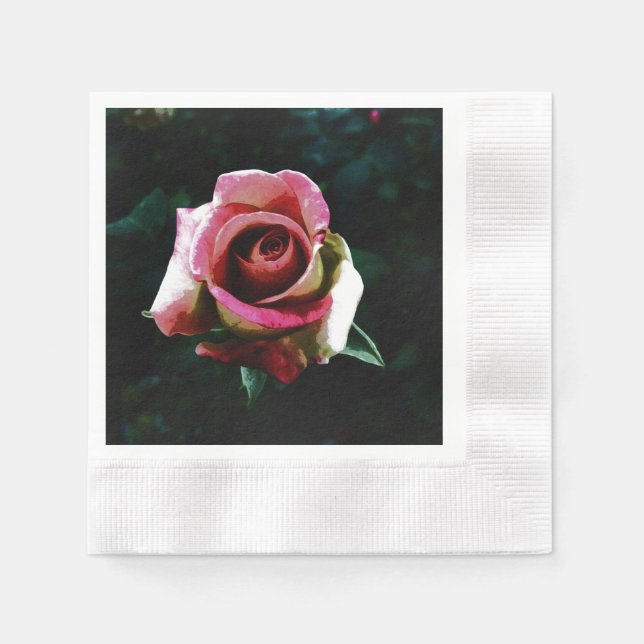 Rose   serviette (Vorderseite)
