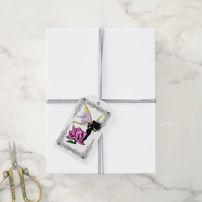 Rose Shadow Fairy Geschenkanhänger (Mit Garn)