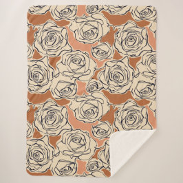 Rose Sherpa Blanket Sherpadecke