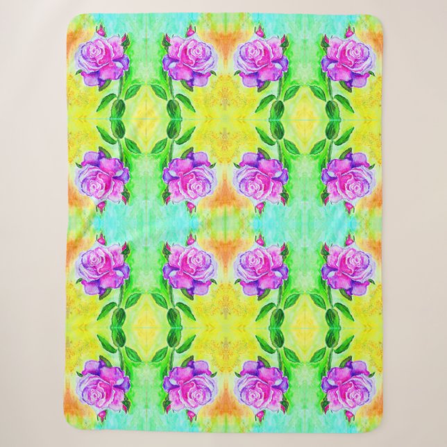 Rose Sherpa Blanket Sherpadecke (Vorderseite)