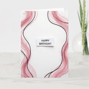 Rose Shimmer Geburtstagskarte Karte