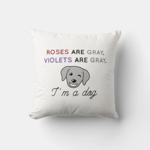 Rose sind grau kissen