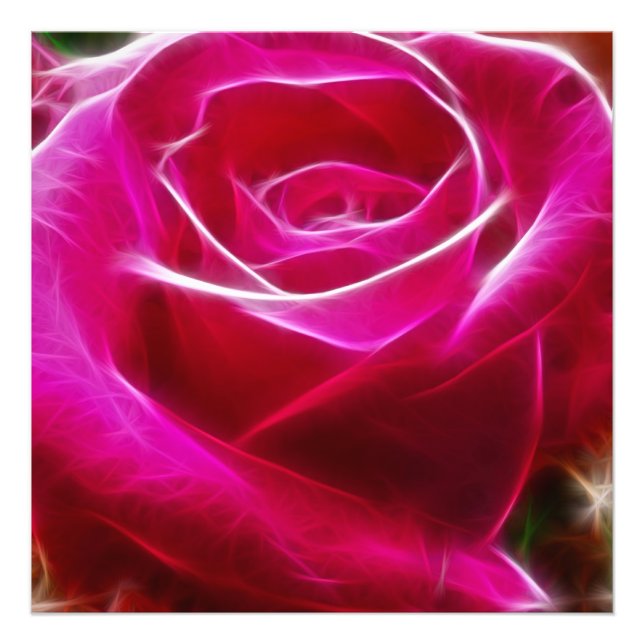 Rose sind neonrosa künstlerisch und einzigartig fotodruck (Vorne)