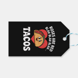 Rose sind Red Blah Tacos Funny Valentine Day Geschenkanhänger