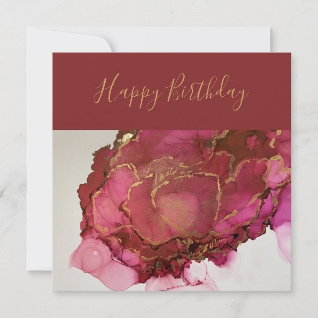 Rose sind Red Note Card Dankeskarte (Vorderseite)