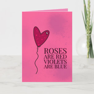 Rose sind Red VDAY Card Dankeskarte