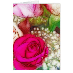 Rose sind rosa Fuschia Künstlerisch und einzigarti