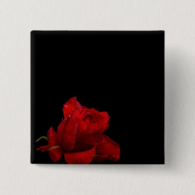 Rose sind rot button (Vorderseite)