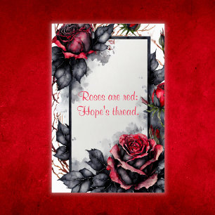 Rose sind rot, Hope's Thread - Mit Monogramm Poster