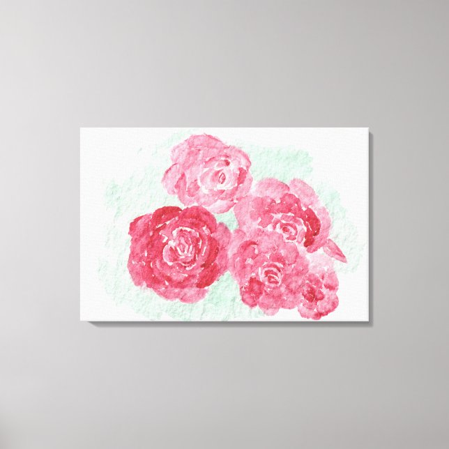 Rose sind rot leinwanddruck (Vorderseite)