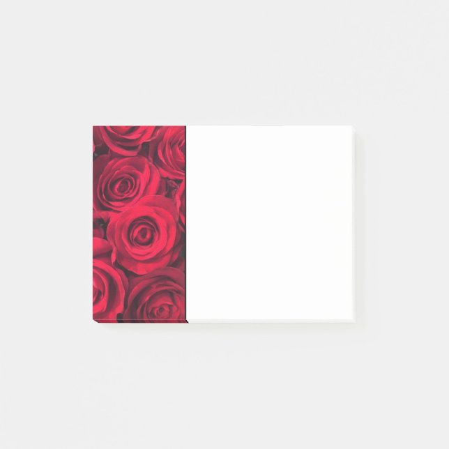 Rose sind rot post-it klebezettel (Vorderseite)