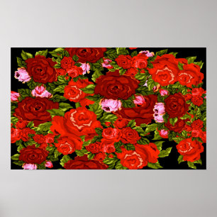 Rose sind rot poster