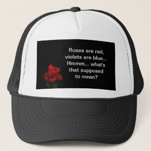 Rose sind rot truckerkappe