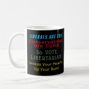 Rose sind rot, Veilchen blau, libertäre Stimme Kaffeetasse