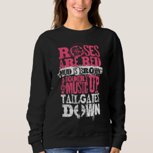 Rose sind Rotschlamm ist braune Countrymusik bis S Sweatshirt