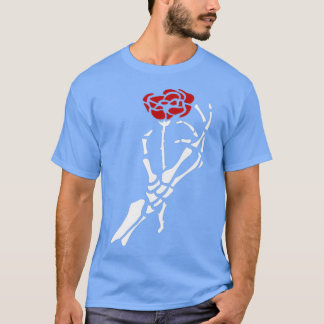 Rose Skeleton Hand Flower Goth Gothic Aesthetic  T-Shirt