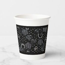 Rose Sketch and Starlight Silkscreen glassware Pappbecher