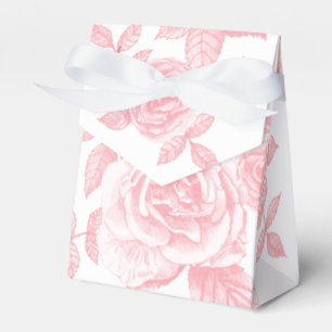 Rose Sketch Gefallen Zelt in Rosa Geschenkschachtel