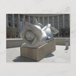 Rose Skulptur Bundesstaatlich Triangle Washington Postkarte