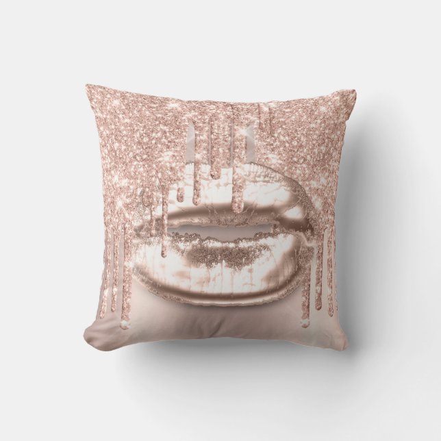 Rose Spark Mermaid Unicorn Kiss Bride 16. Kissen (Vorderseite)