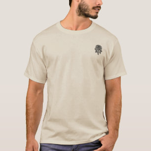 Rose Spitzen-Emblem Blüten Basics T-Shirt