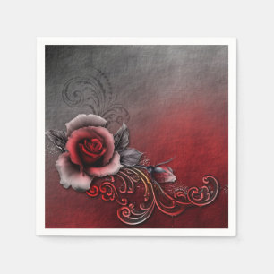 Rose Standard Cocktail Napkins Serviette