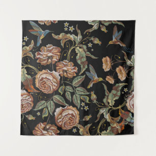 Rose Stickerei, Renaissance Stil. Wandteppich