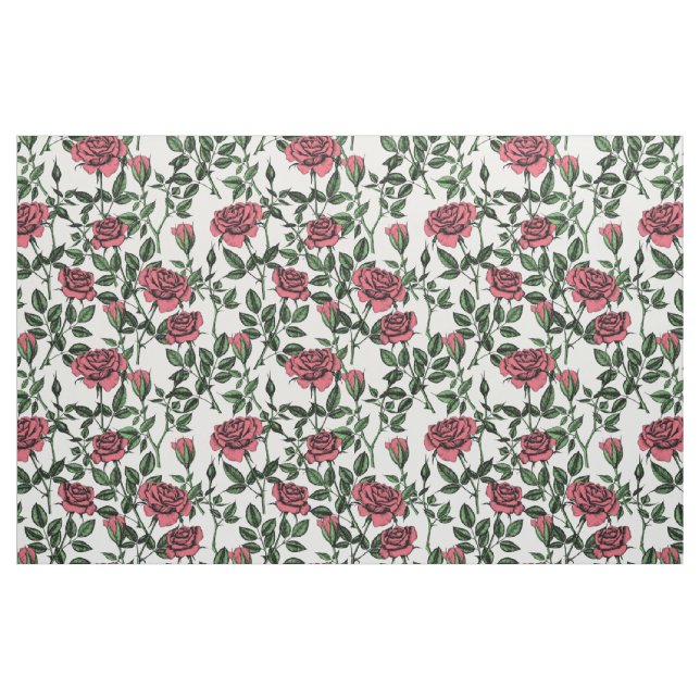 Rose Stoff (Fat Quarter (45,7 x 55,9 cm))