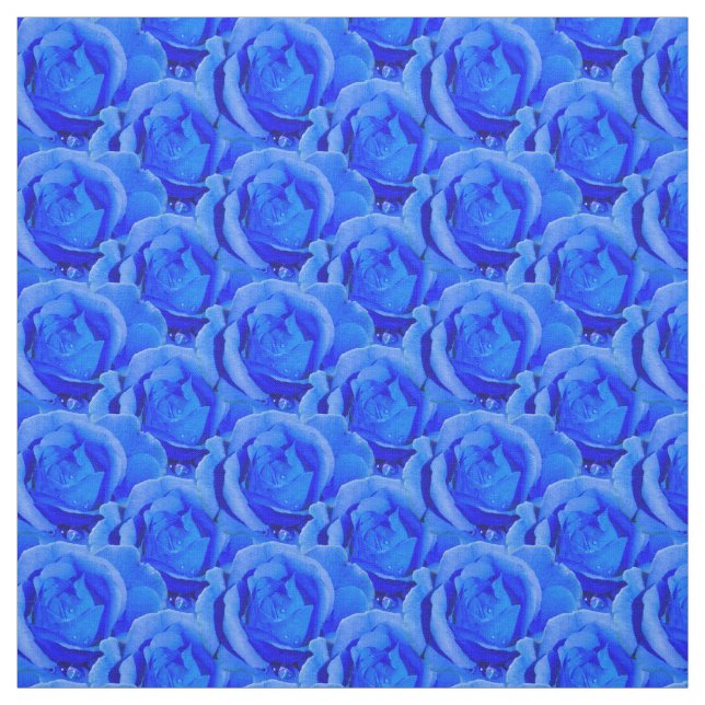 Rose Stoff Blue Rose Stoff Baumwolle oder Poly (Muster)