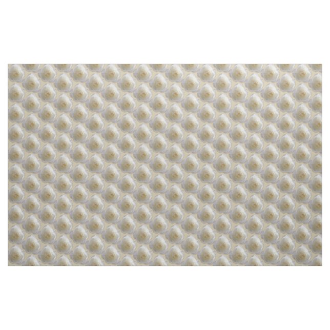 Rose Stoff Weißrosengewebe Baumwolle oder Poly (Fat Quarter (45,7 x 55,9 cm))