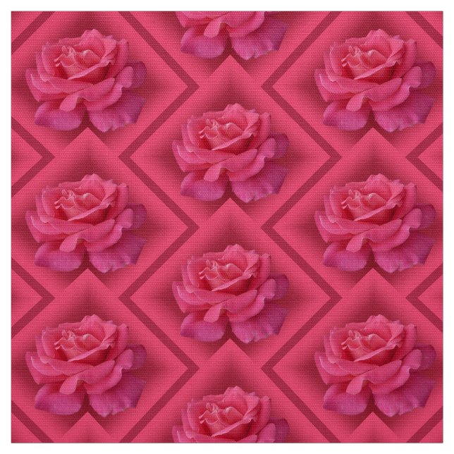 Rose Stoffe rosa Rosengewebe Baumwolle oder Polste (Muster)