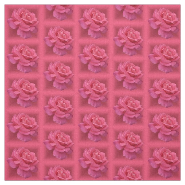 Rose Stoffe rosa Rosengewebe Baumwolle oder Polste (Muster)