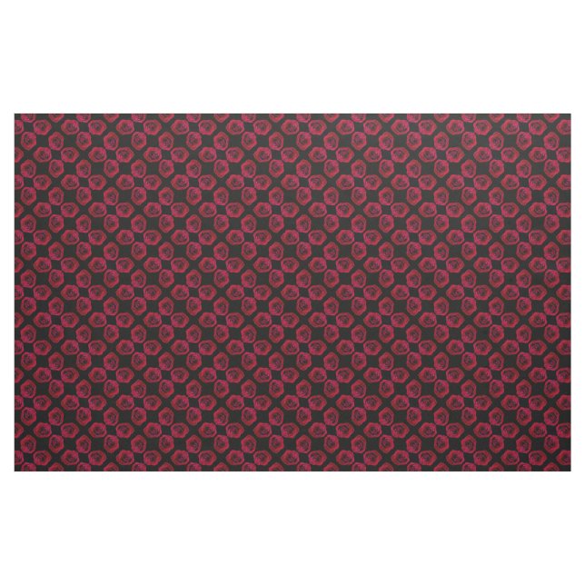 Rose Stoffe Rote Rose Gewebe Baumwolle oder Poly C (Fat Quarter (45,7 x 55,9 cm))