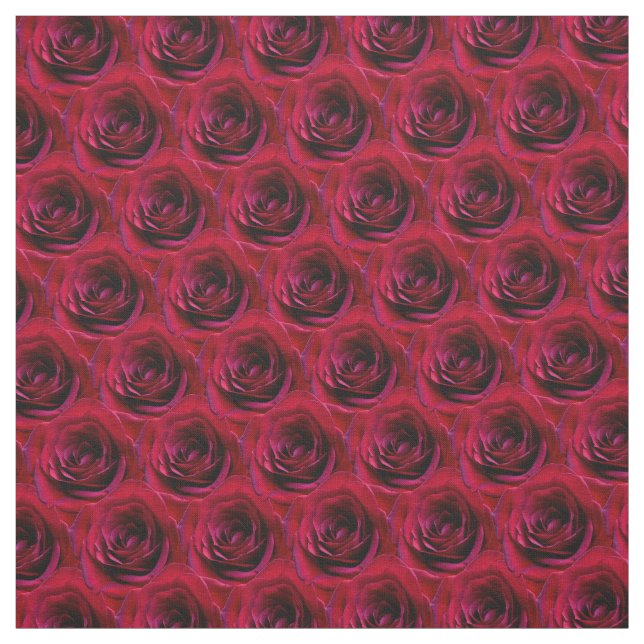 Rose Stoffe Rote Rose Gewebe Baumwolle oder Poly C (Muster)