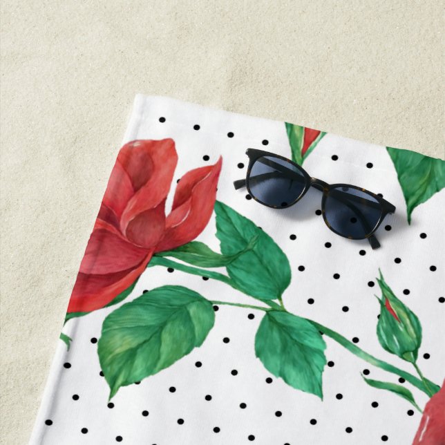 Rose Strandtuch (Beispiel)