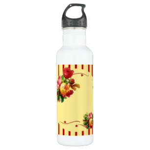 Rose Streifen Trinkflasche
