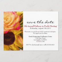 Rose Sunflower Corporate Event Einladung